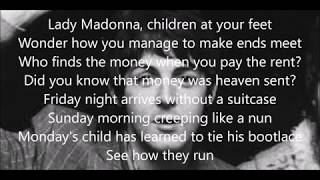 Lady Madonna lyrics (Paul McCartney with Wings)