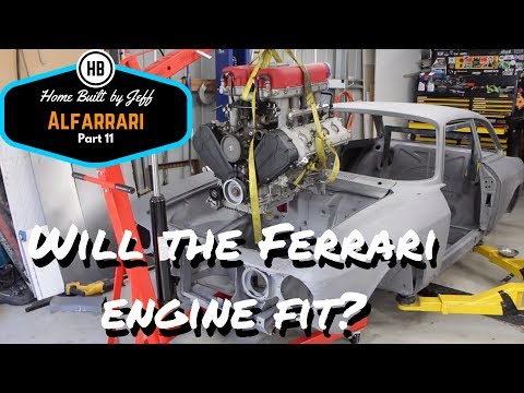 Will the Ferrari engine fit? - Alfarrari 105 project car build part 11