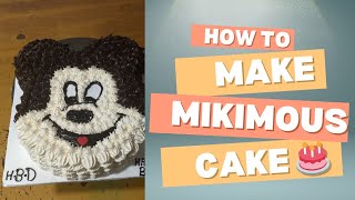 How to make a ( cake) mikimous (home make) very beautiful decorations cake (🐭)