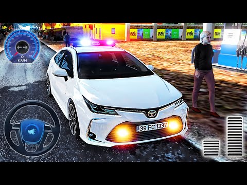 Toyota Corolla 2020 Driving Simulator - Police Car Extreme Road in Bus - ETS2 GamePlay