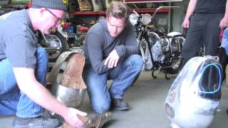 Moto Guzzi V7 Ambassador tank restoration with Ewan McGregor in HD