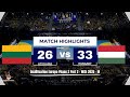 Lithuania v Hungary MATCH HIGHLIGHTS Qualification Europe Phase 2 Part 2 - WCh 2025 - M