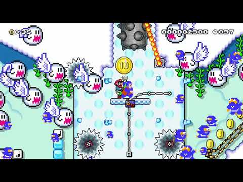 Auto Sky Surfer (don't move) by Slvrplanes 🍄 Super Mario Maker 2 #amj