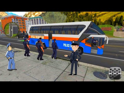 Prison Bus Driving Simulator: Cop Duty Police Game - New Police Camp Bus 3D - Android Gameplay