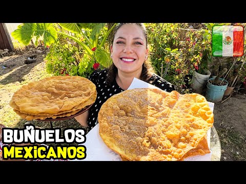 Doña Sara nos enseña cómo hacer BUNUELOS 🇲🇽 (Receta #002 - Comida Mexicana)
