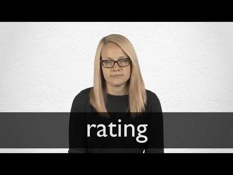 How to pronounce RATING in British English