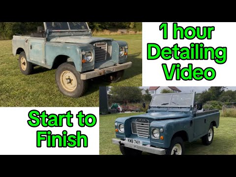 1hour of final detailing Land Rover Series . ASMR