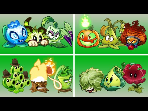Team Electric Blueberry+Tiger Grass+Pokra Plant Vs 03 Team Plant - Who Will Win? - PvZ 2 Team Plant