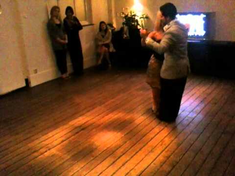  Sebastian Arce  and  Mariana Montes  are  dancing  to  the  tango  "  Paciencia  "
