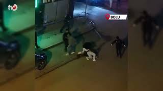 Bolu’da İki Grup Arasındaki Kavga Kamerada