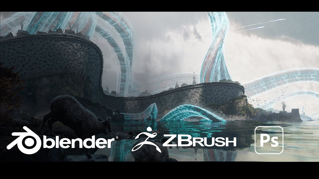 Fantasy environment concept art | Blender | Photoshop | Stable Diffusion | Magnific.ai