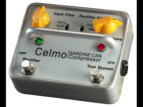 CELMO sardine can, Compressor / filter guiar pedal demo, Msm workshop.