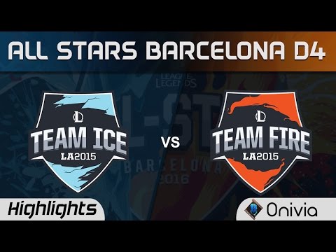 Team Ice vs Team Fire Tandem Mode Highlights All Stars Barcelona 2016 D4
