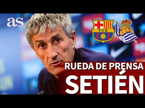 Barcelona vs. Real Sociedad I Rueda de prensa de Setién I Diario AS