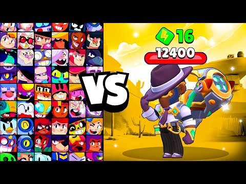BOSS BROCK vs ALL BRAWLERS! With 16 POWER-UPs! | Brawl Stars