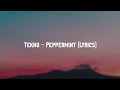 Tekno - Peppermint Lyrics video