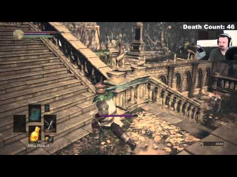 Dark Souls III playthrough pt39 - Deadly Swordsman and Rooftop Jaunt