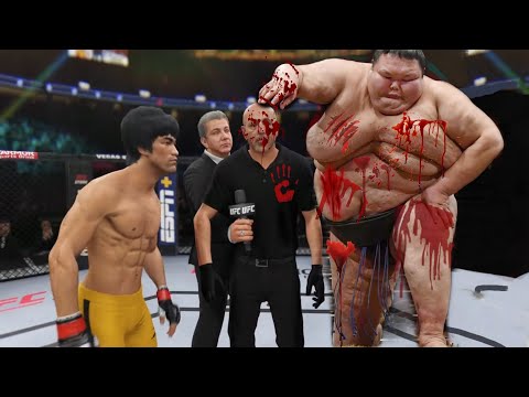 UFC4 | Bruce Lee vs RED ZONE Fighter Sumo (EA Sports UFC 4)