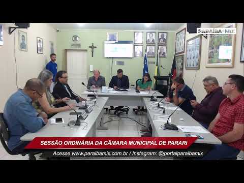 SESSÃO ORDINÁRIA DA CÂMARA MUNICIPAL DE PARARI