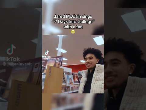 Jared McCain sings"2 Days Into College" with a fan 😭😭 #jaredmccann #nba #fan #funny