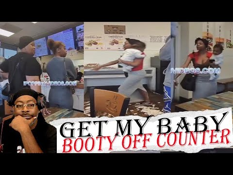 Woman With A Baby Destroying a Wing Spot