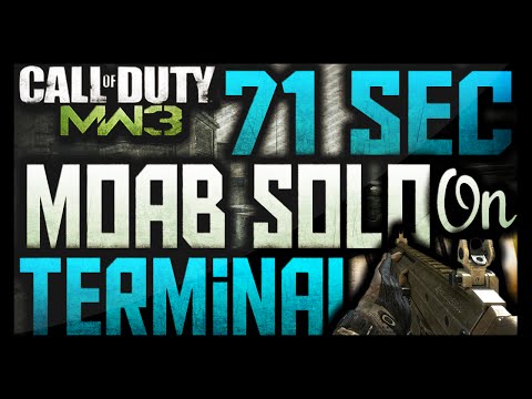 COD: MW3 - "INSANE" SOLO 71 Second MOAB! (MW3 Multiplayer Gameplay)