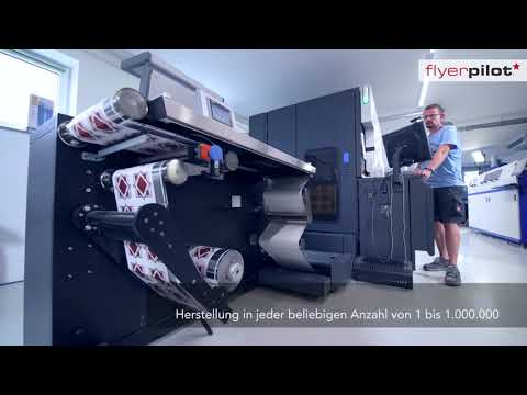 Flyerpilot.de - Einblick in die Etiketten-Produktion