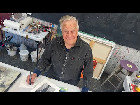 BobBlast 498 - "Drawing on Top of an Acrylic Painting? Yes!"