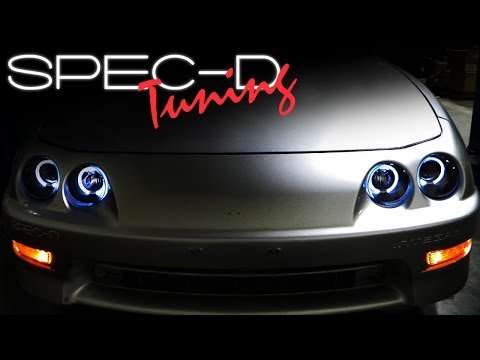 SPECDTUNING INSTALLATION VIDEO: 1994-2001 ACURA INTEGRA HALO PROJECTOR HEAD LIGHTS