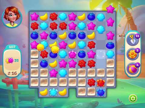 Hawaii Match-3 Mania - Level 107 - No Booster - FULL STORY - CaroGamesNL -