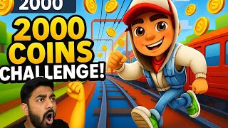 2k coins challenge 💪 #subwaysurfers #viralvideo #viralvideos