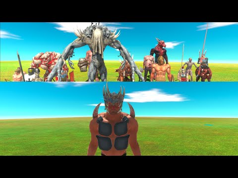HILL GIANT KING & ALL UNITS.  Animal Revolt Battle Simulator