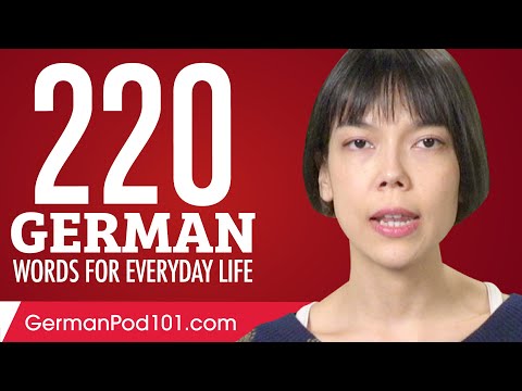 380 German Words for Everyday Life Basic Vocabulary 19
