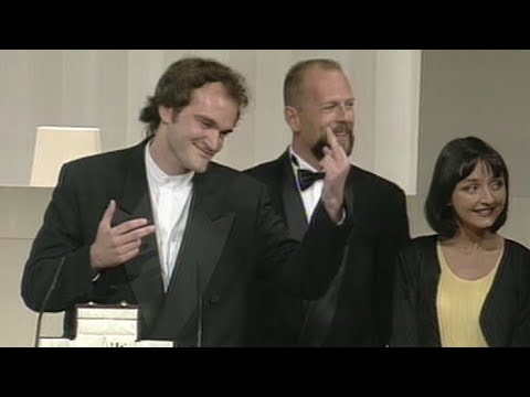 Pulp Fiction (1994) - Cannes Film Festival - Tarantino's Palme d'Or Acceptance Speech