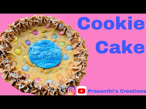 Cookie Cake..!!  || Prasanthi’s Creations || UK Telugu Baker || UK Telugu