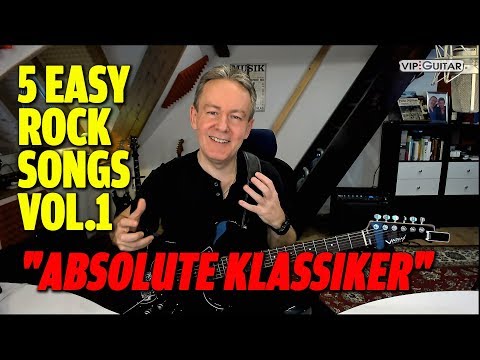 Gitarre lernen: „5 Easy-Rock-Klassiker die Du sofort spielen kannst“ VOL.1