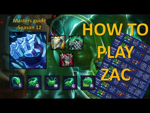 How To Play Zac Jungle Season 12 – Masters Guide – Runes, Items and Pathing