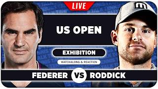 FEDERER vs RODDICK • US Open 2026 Exhibition • LIVE Tennis Watchalong