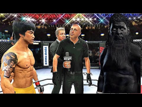 Bruce Lee vs. King Kong - EA sports UFC 4 - CPU vs CPU 🦍