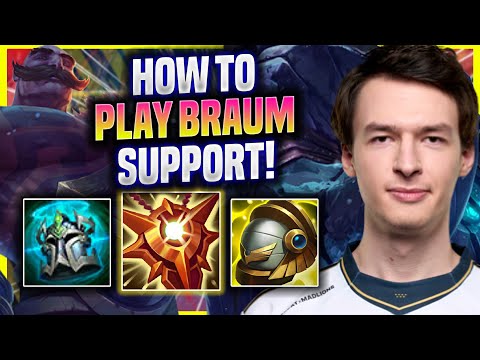 LEARN HOW TO PLAY BRAUM SUPPORT LIKE A PRO! - MAD Kaiser Plays Braum Support vs Thresh! |