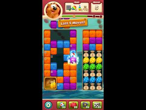 Toon Blast Level 7989 - NO BOOSTERS 🐻🐺🐱 | SKILLGAMING ✔️