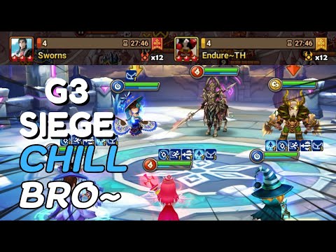 G3 SIEGE : Sworns / Endure~TH - Chill Counter To This Mihyang Hraesvelg Agrius META - Summoners War