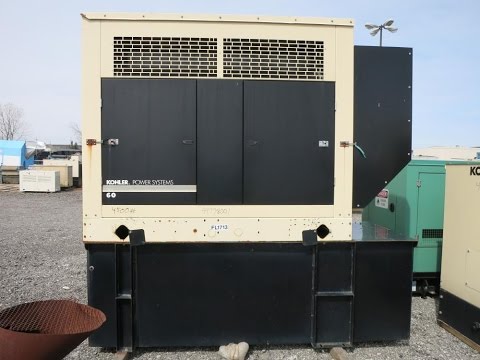 Used- John Deere / Kohler 58 kW standby (53 kW prime) diesel generator set - Stock# 44778001