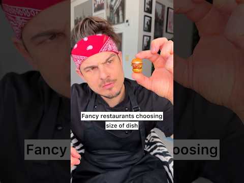 Por que os restaurantes FANCY sempre escolhem a menor porção de comida? 😁🍔❤️| CHEFKOUDY