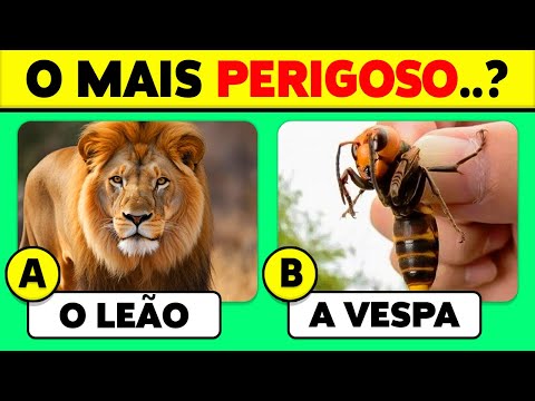 🧠 Quão bom é o seu Conhecimento Sobre ANIMAIS? 🦁🐘✅ Quiz de Conhecimento Sobre 50 Animais