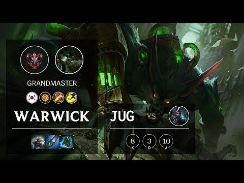Warwick Jungle vs Ekko - KR Grandmaster Patch 10.9