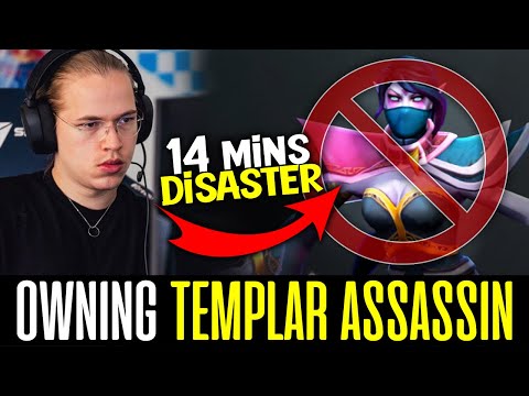 Topson OWNING Templar Assasin in Mid Lane SO HARD - 14 mins DISASTER! DOTA 2