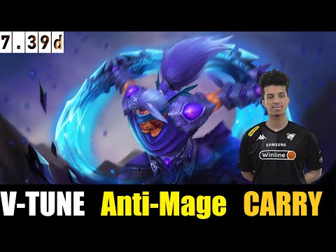 🤯 V-TUNE  [Anti Mage] HARD CARRY 7.39D - DOTA 2 HIGHEST MMR MATCH#dota2 #dota2gameplay