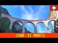 Cab Ride Chur St Moritz Albula Line Train Drivers View In Switzerland In 4K July 2022