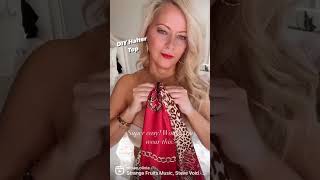 HOW TO TIE A SCARF HACK! | EASY SILK SCARF TUTORIAL |#shorts #short #youtubeshort ?